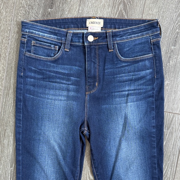 L’Agence Marguerite High Rise Skinny Women's Blue Denim Jeans Size 30 - Picture 2 of 7